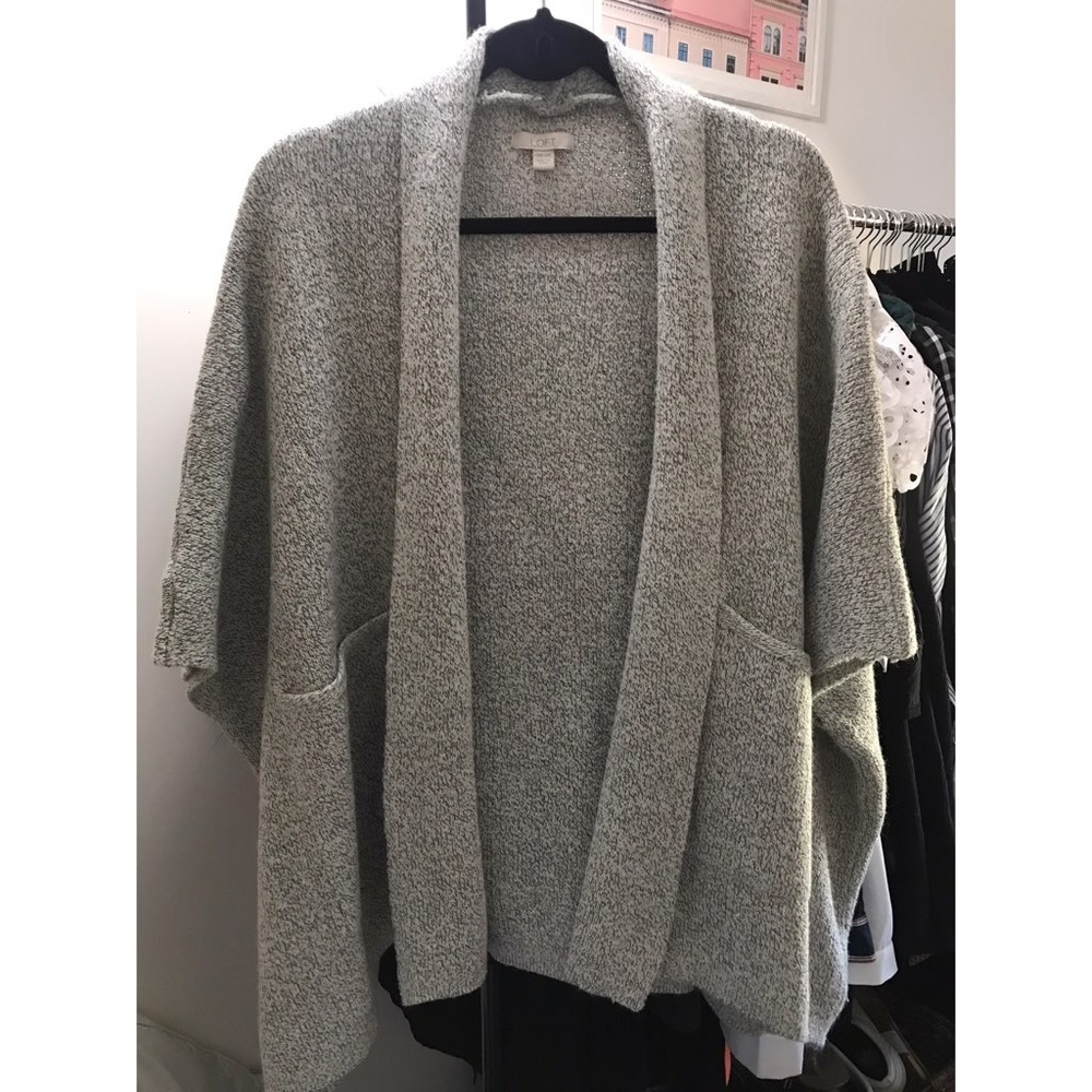 LOFT Over-sized knit Heathered Cardigan
